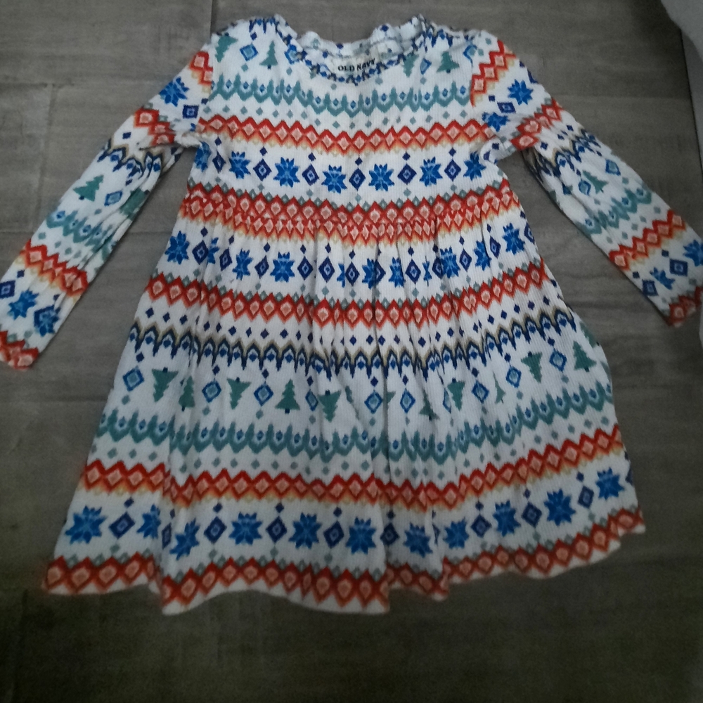 💥💥Old Navy Blue,Red and White Casual Bishop Sleeve Dress
